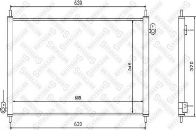 Stellox 10-45094-SX конденсатор, кондиционер на HONDA ACCORD VI купе (CG)