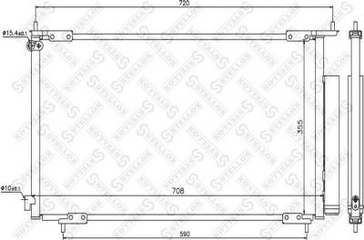 Stellox 10-45096-SX конденсатор, кондиционер на HONDA CR-V II (RD_)