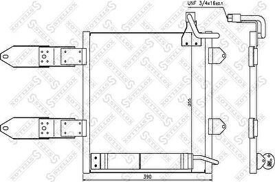 Stellox 10-45162-SX конденсатор, кондиционер на VW LUPO (6X1, 6E1)