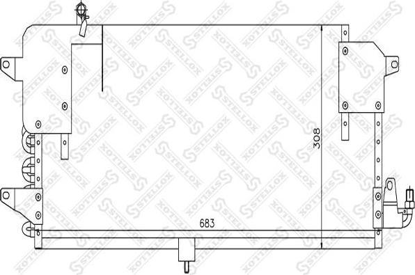 Stellox 10-45178-SX конденсатор, кондиционер на VW PASSAT Variant (3A5, 35I)