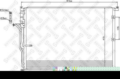 Stellox 10-45183-SX конденсатор, кондиционер на AUDI A8 (4E_)