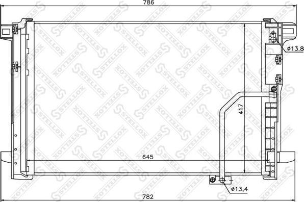 Stellox 10-45190-SX конденсатор, кондиционер на MERCEDES-BENZ E-CLASS (W212)