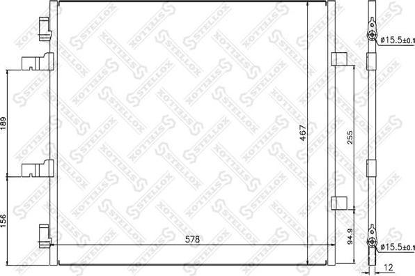 Stellox 10-45631-SX конденсатор, кондиционер на OPEL VIVARO фургон (F7)