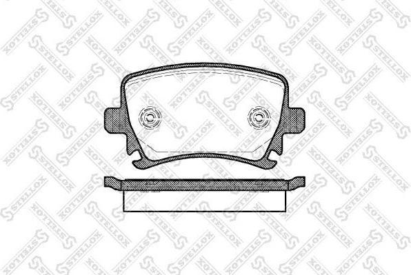Stellox 1042 000BL-SX комплект тормозных колодок, дисковый тормоз на AUDI TT (8J3)
