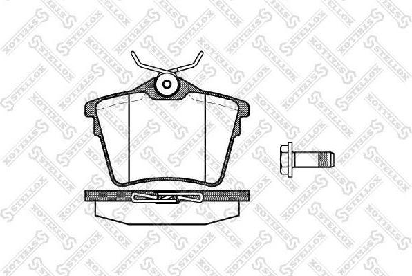 Stellox 1114 000L-SX комплект тормозных колодок, дисковый тормоз на PEUGEOT 407 (6D_)