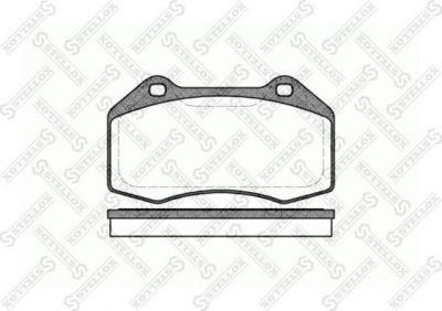 Stellox 1124 000-SX комплект тормозных колодок, дисковый тормоз на RENAULT MEGANE II (BM0/1_, CM0/1_)