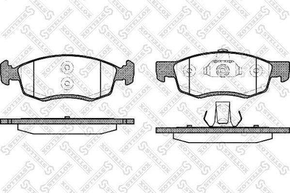 Stellox 183 032L-SX комплект тормозных колодок, дисковый тормоз на RENAULT LOGAN I универсал (KS_)