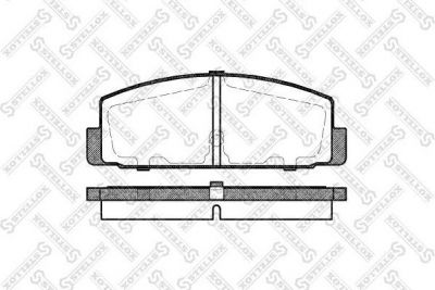 Stellox 190 030B-SX комплект тормозных колодок, дисковый тормоз на MAZDA 626 V Station Wagon (GW)