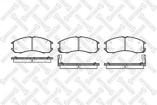 Stellox 284 002-SX комплект тормозных колодок, дисковый тормоз на MAZDA 626 III Station Wagon (GV)