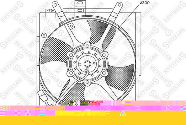 Stellox 29-99050-SX вентилятор, охлаждение двигателя на VOLVO V40 универсал (VW)