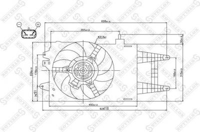 Stellox 29-99354-SX вентилятор, охлаждение двигателя на FIAT PUNTO (188)