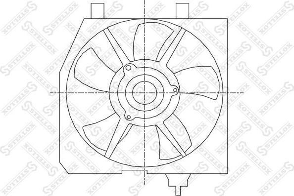 Stellox 29-99449-SX вентилятор, охлаждение двигателя на MAZDA 323 F V (BA)