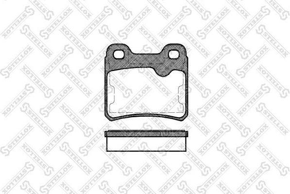 Stellox 293 010-SX комплект тормозных колодок, дисковый тормоз на OPEL KADETT E кабрио (43B_)