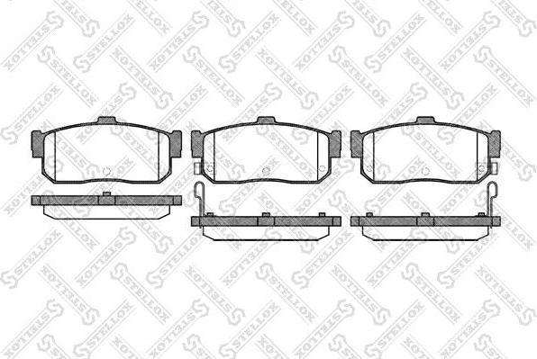 Stellox 377 012-SX комплект тормозных колодок, дисковый тормоз на NISSAN PRIMERA Traveller (WP11)