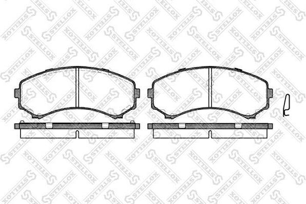 Stellox 407 000L-SX комплект тормозных колодок, дисковый тормоз на MAZDA E-SERIE автобус (SR1)