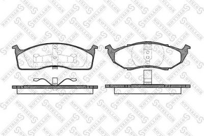 Stellox 458 020B-SX комплект тормозных колодок, дисковый тормоз на DODGE CARAVAN