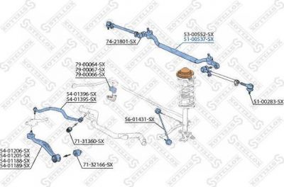 STELLOX тяга рулевая продольная (51-00537-SX)