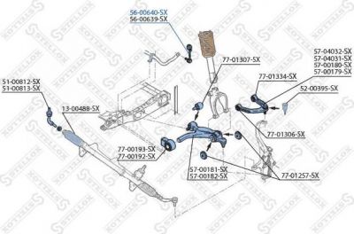 Stellox 56-00640-SX тяга / стойка, стабилизатор на ALFA ROMEO SPIDER (939_, 939)