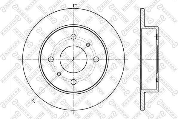 Stellox 6020-2229-SX тормозной диск на NISSAN PRIMERA (P10)