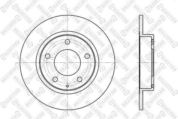 Stellox 6020-3228-SX тормозной диск на MAZDA 626 V Hatchback (GF)
