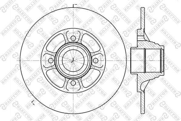 Stellox 6020-3918-SX тормозной диск на HONDA ACCORD VI (CG, CK)