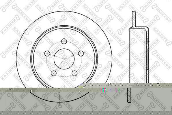 Stellox 6020-9310-SX тормозной диск на CHRYSLER LE BARON седан