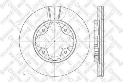Stellox 6020-9941V-SX тормозной диск на ROVER 600 (RH)
