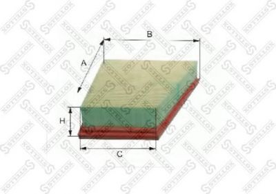 Stellox 71-00384-SX воздушный фильтр на PEUGEOT 306 (7B, N3, N5)