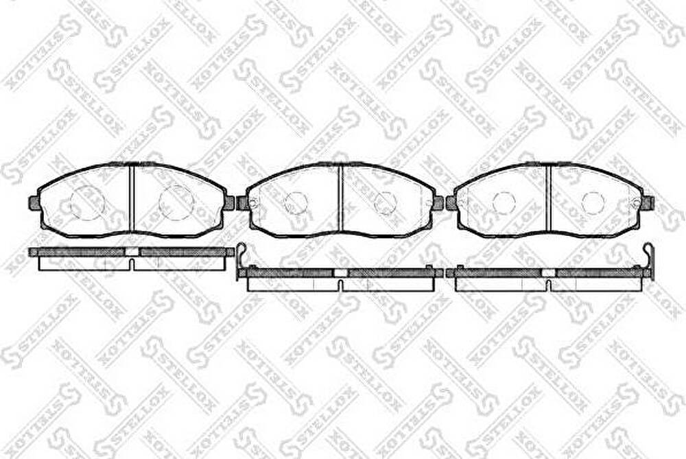 STELLOX КОМПЛЕКТ ТОРМОЗНЫХ КОЛОДОК, ДИСКОВЫЙ ТОРМОЗ (714 002-SX)
