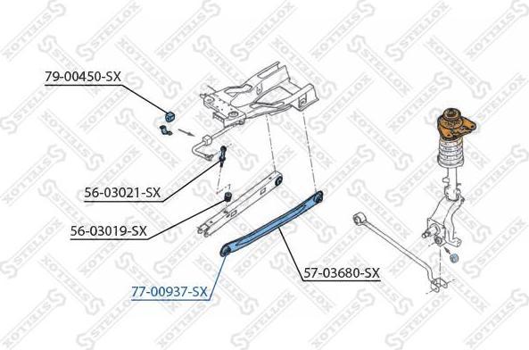 Stellox 77-00937-SX подвеска, рычаг независимой подвески колеса на FORD MONDEO I (GBP)