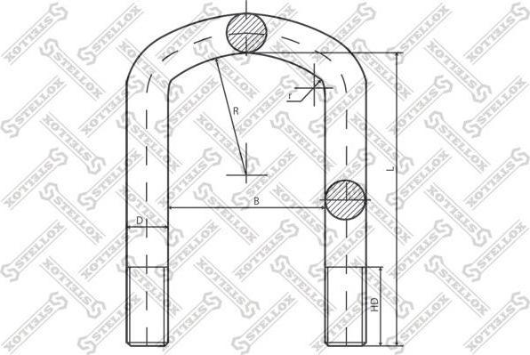 Stellox 84-64208-SX стремянка рессоры на MERCEDES-BENZ MK
