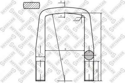 Stellox 84-64263-SX стремянка рессоры на MAN F 90