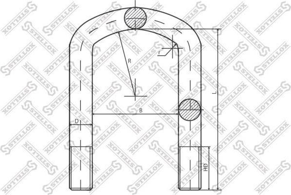 Stellox 84-64591-SX стремянка рессоры на MERCEDES-BENZ LK/LN2