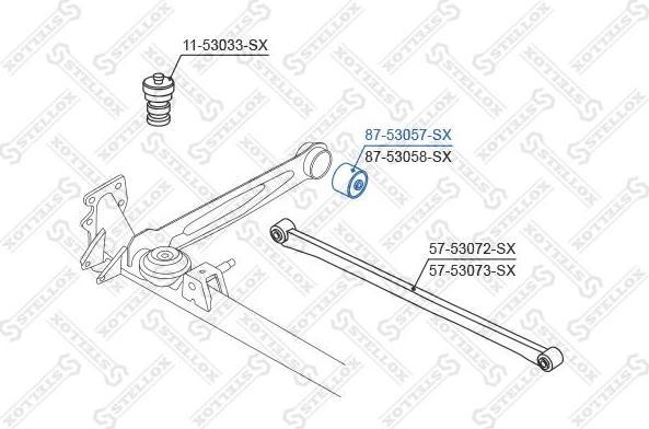 Stellox 87-53057-SX подвеска, рычаг независимой подвески колеса на KIA RIO универсал (DC)