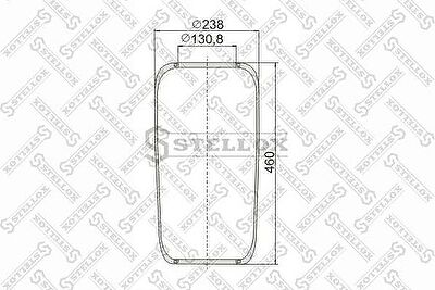 Stellox 90-07200-SX кожух пневматической рессоры на VOLVO FH 12