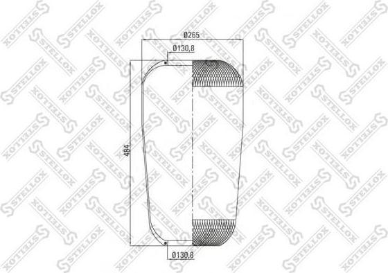 Stellox 90-07370-SX кожух пневматической рессоры на MERCEDES-BENZ SK