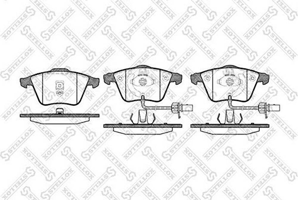 Stellox 975 002BL-SX комплект тормозных колодок, дисковый тормоз на AUDI A6 Avant (4B5, C5)
