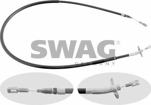SWAG 10 90 9500 Трос, стояночная тормозная система