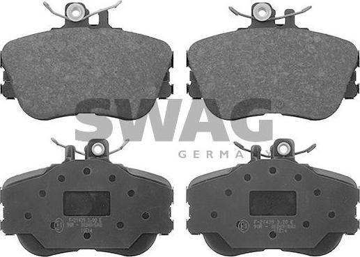 SWAG 10 91 6067 комплект тормозных колодок, дисковый тормоз на MERCEDES-BENZ C-CLASS универсал (S202)