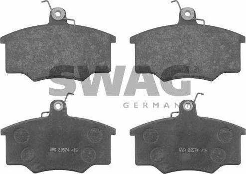 SWAG 30 91 6070 комплект тормозных колодок, дисковый тормоз на AUDI 80 (81, 85, B2)