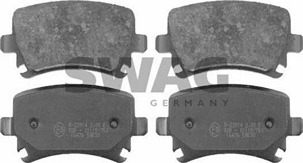 SWAG 30 91 6476 комплект тормозных колодок, дисковый тормоз на AUDI TT (8J3)