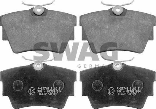 SWAG 60 91 6472 комплект тормозных колодок, дисковый тормоз на OPEL VIVARO фургон (F7)