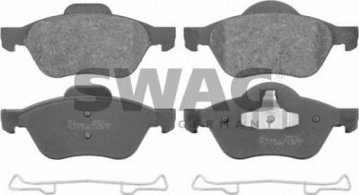 SWAG 60 91 6672 комплект тормозных колодок, дисковый тормоз на RENAULT MEGANE II седан (LM0/1_)