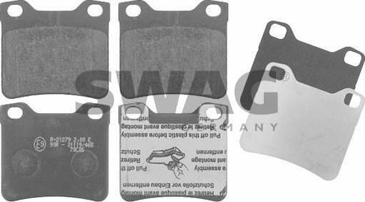 SWAG 62 91 6219 комплект тормозных колодок, дисковый тормоз на PEUGEOT 406 Break (8E/F)