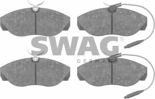 SWAG 62 91 6240 комплект тормозных колодок, дисковый тормоз на PEUGEOT BOXER автобус (230P)