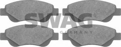 SWAG 62 91 6589 комплект тормозных колодок, дисковый тормоз на PEUGEOT 108