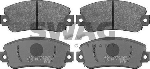SWAG 70 91 6077 комплект тормозных колодок, дисковый тормоз на FIAT UNO (146A/E)
