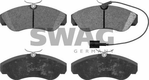 SWAG 70 91 6392 комплект тормозных колодок, дисковый тормоз на FIAT DUCATO фургон (230L)