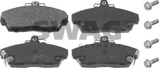 SWAG 85 91 6114 комплект тормозных колодок, дисковый тормоз на HONDA CIVIC VI Fastback (MA, MB)