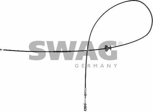 SWAG 99 91 5871 тросик замка капота на MERCEDES-BENZ седан (W123)